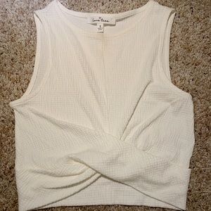 White crop top